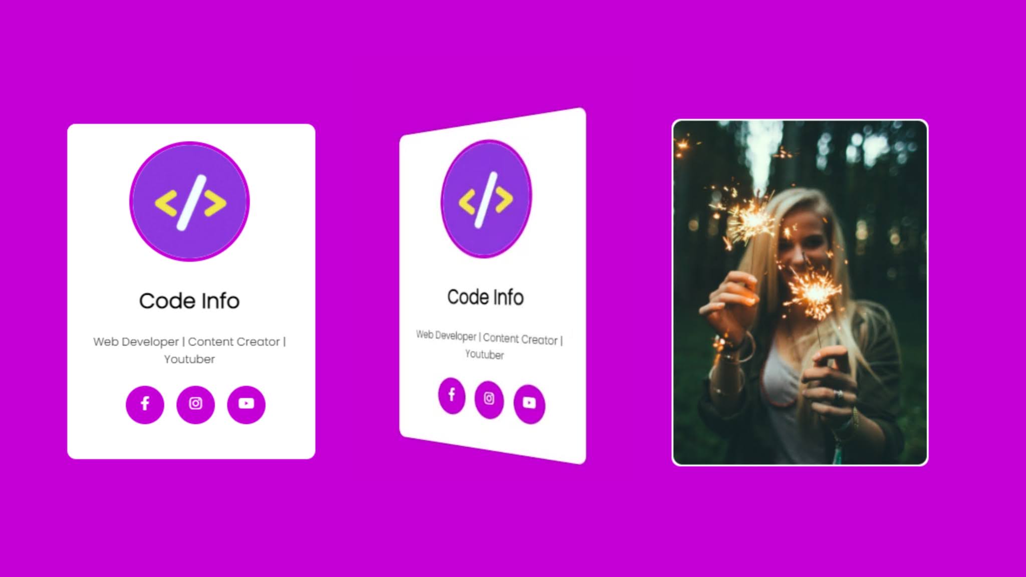 3D Flip Card with HTML and CSS