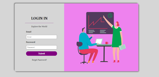 Create Login Page using HTML and CSS