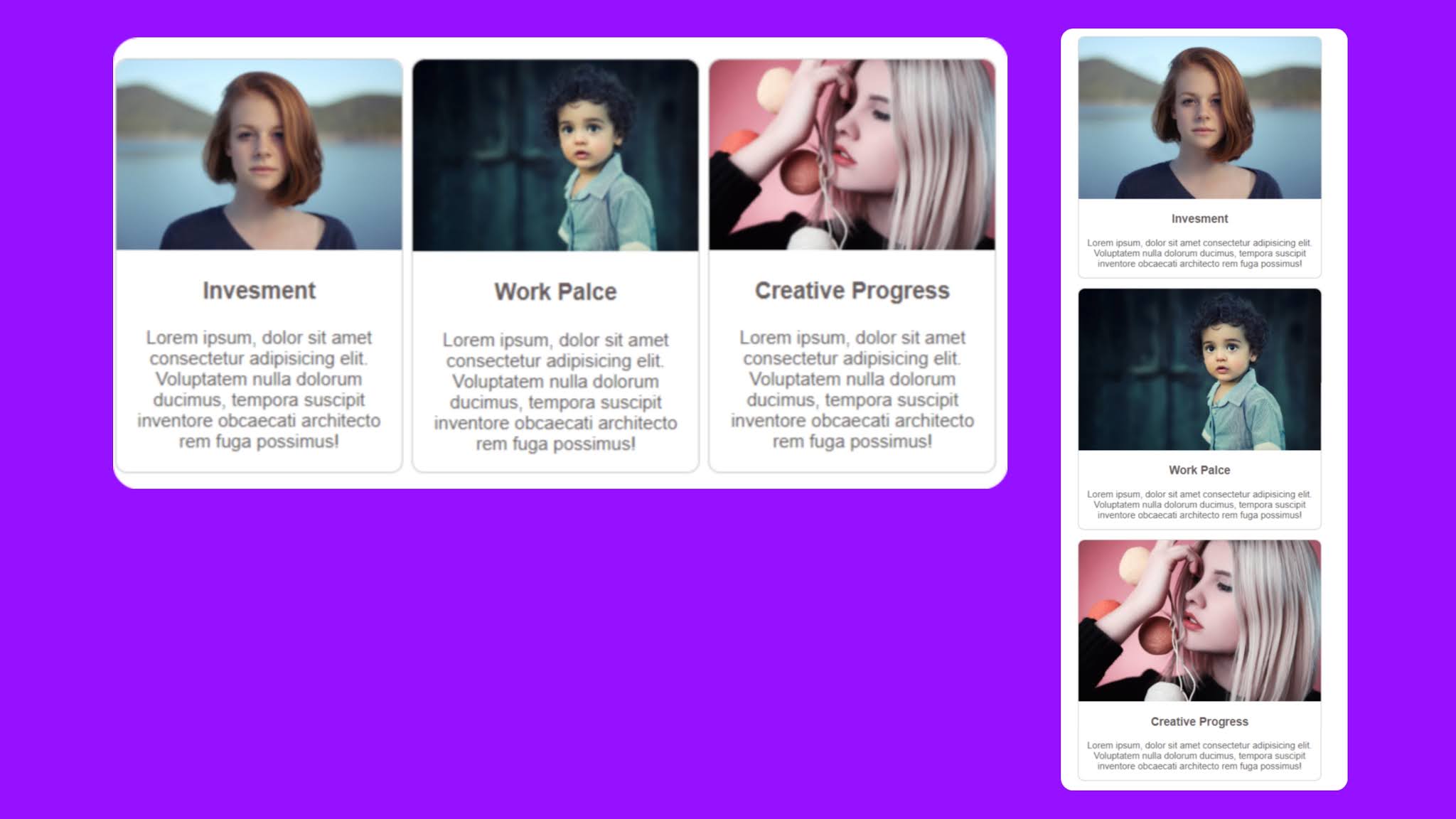 Responsive Cards with HTML and CSS