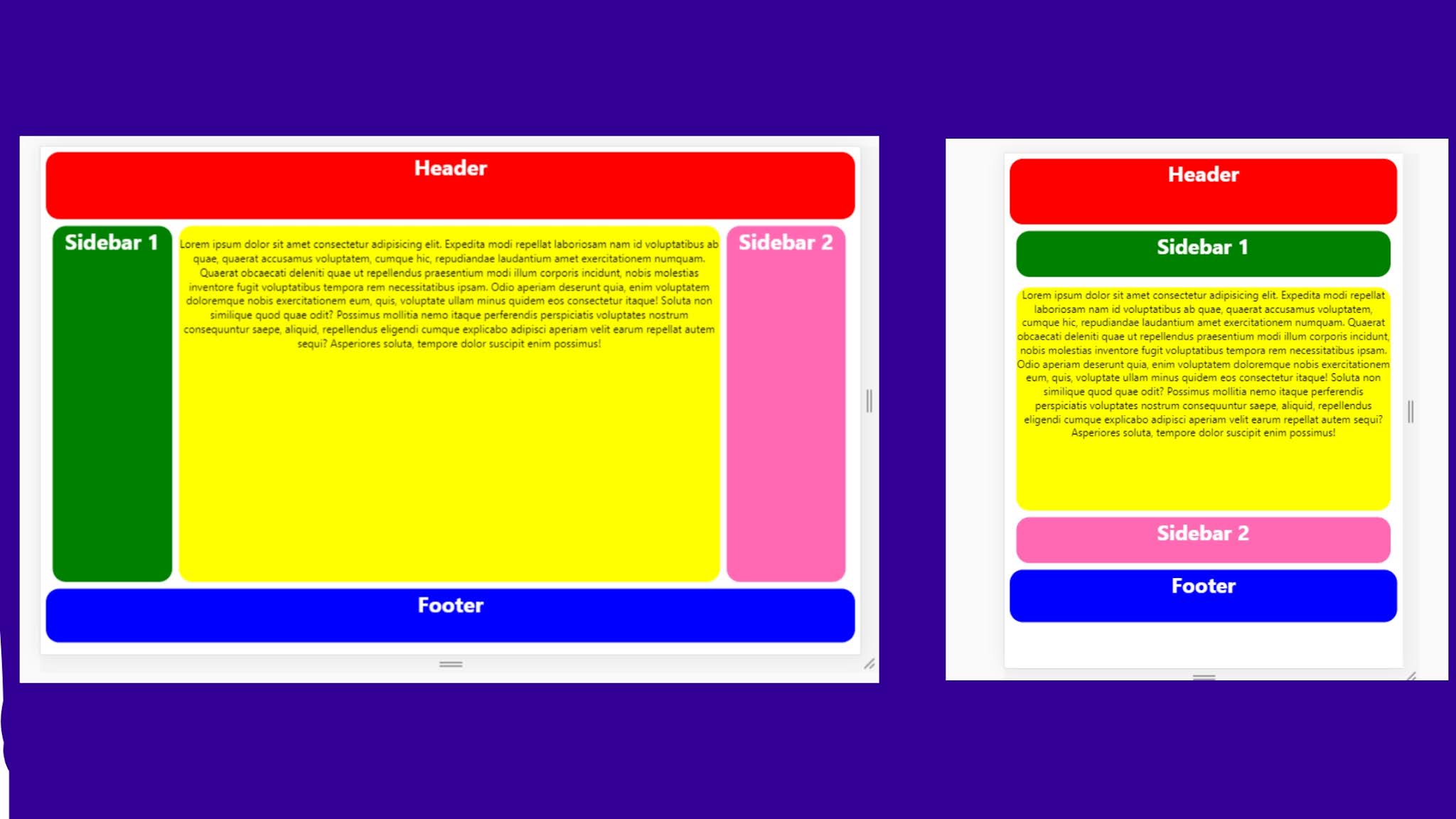 Responsive Website Layout with HTML and CSS