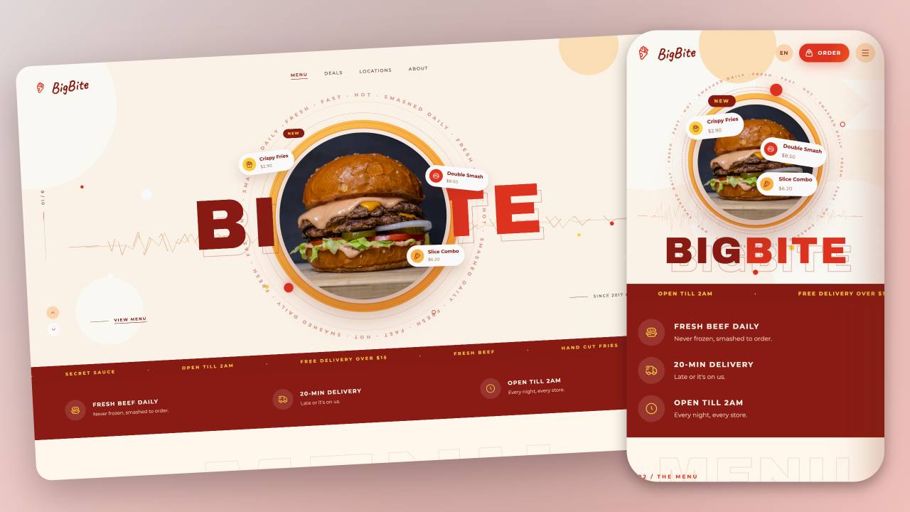Restaurant Website with Cart and Checkout